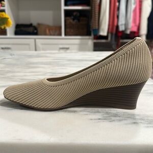Vivaia Margot Wedges Almond color